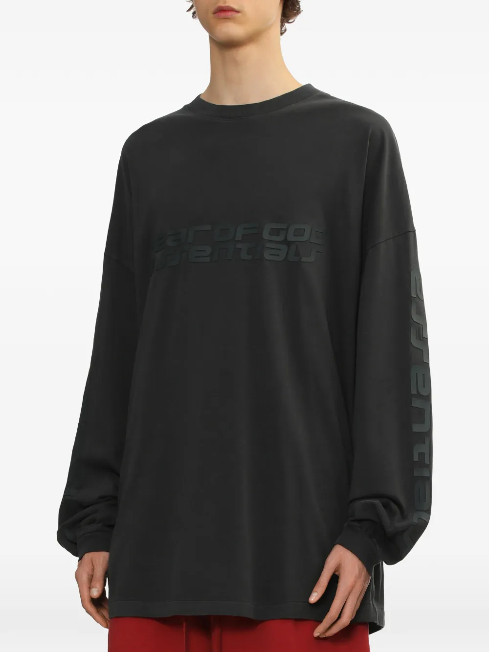 Свитшот с длинными рукавами FEAR OF GOD ESSENTIALS, черный — фото 3