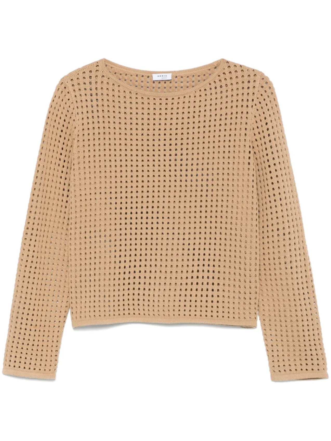 

Футболка Akris Punto open-knit top, коричневый