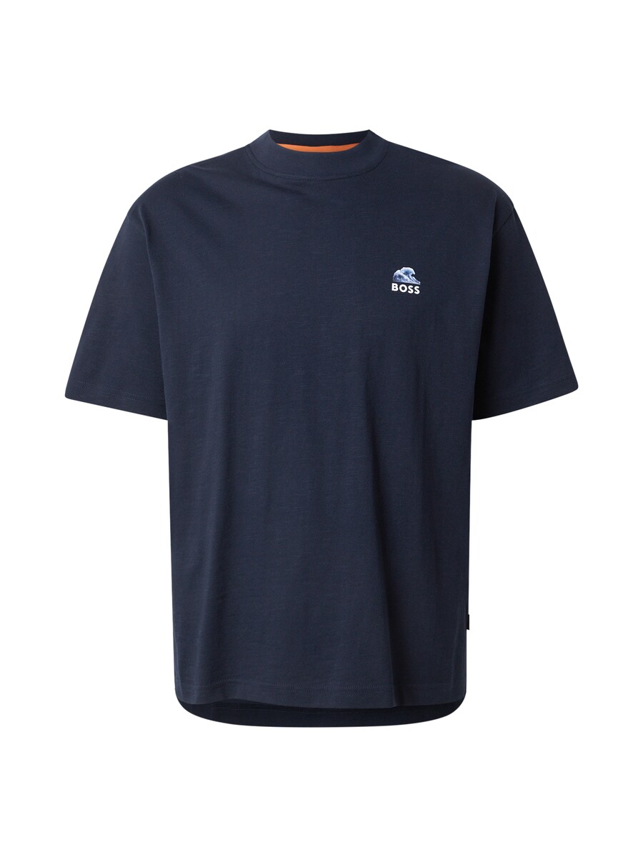 

Рубашка BOSS Numbers, цвет Blue/marine blue