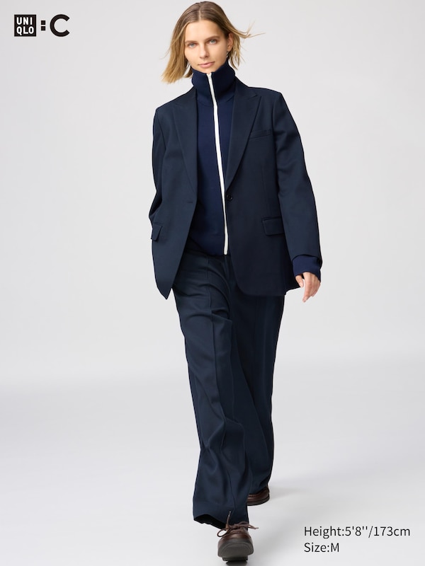 

Удобные широкие брюки Uniqlo, 69 navy