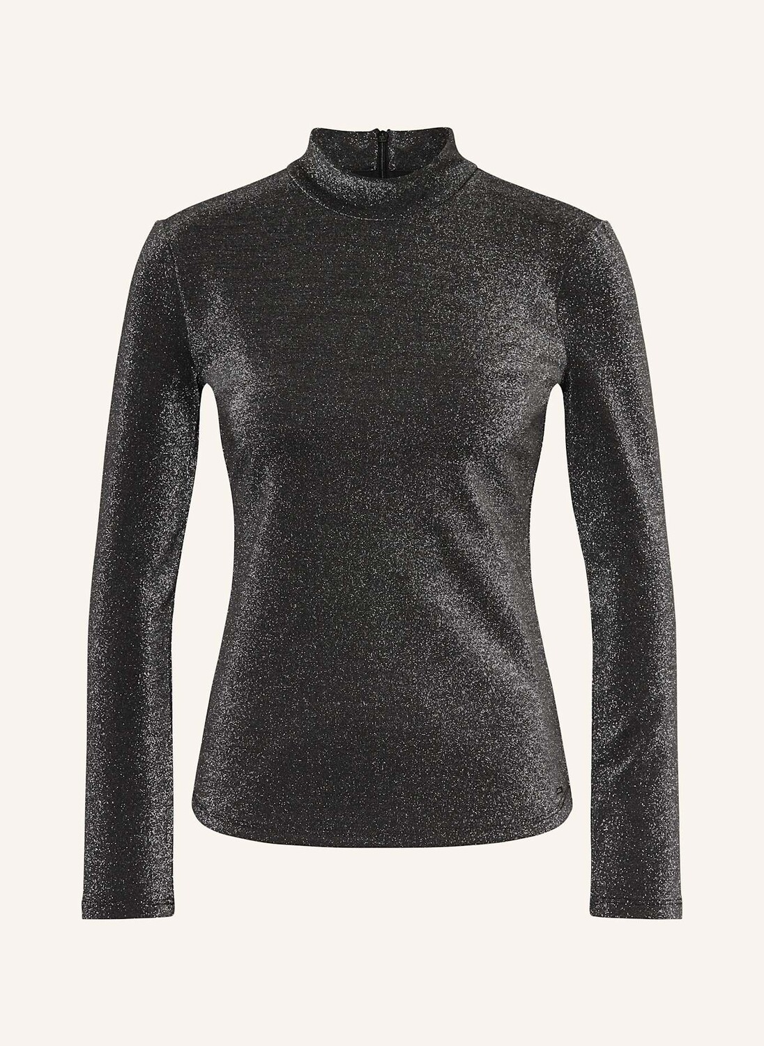 

Лонгслив из блестящей пряжи ARMANI EXCHANGE, черный/серебряный