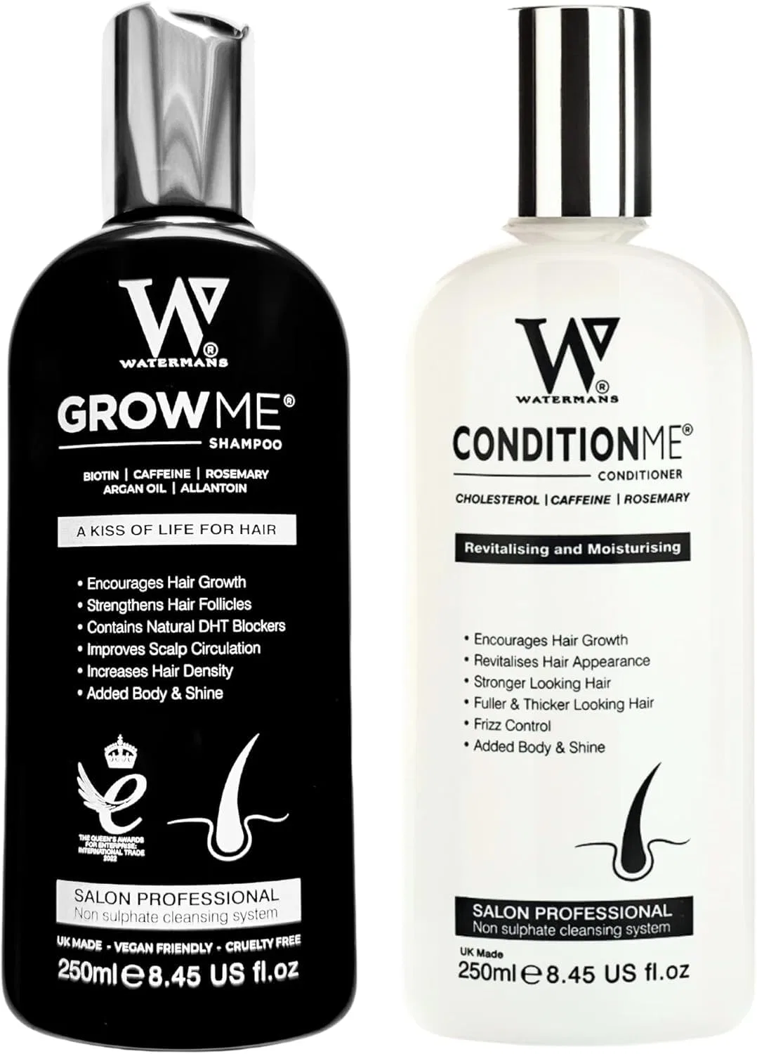 Набор Watermans Hair Growth: шампунь и кондиционер для роста волос Watermans