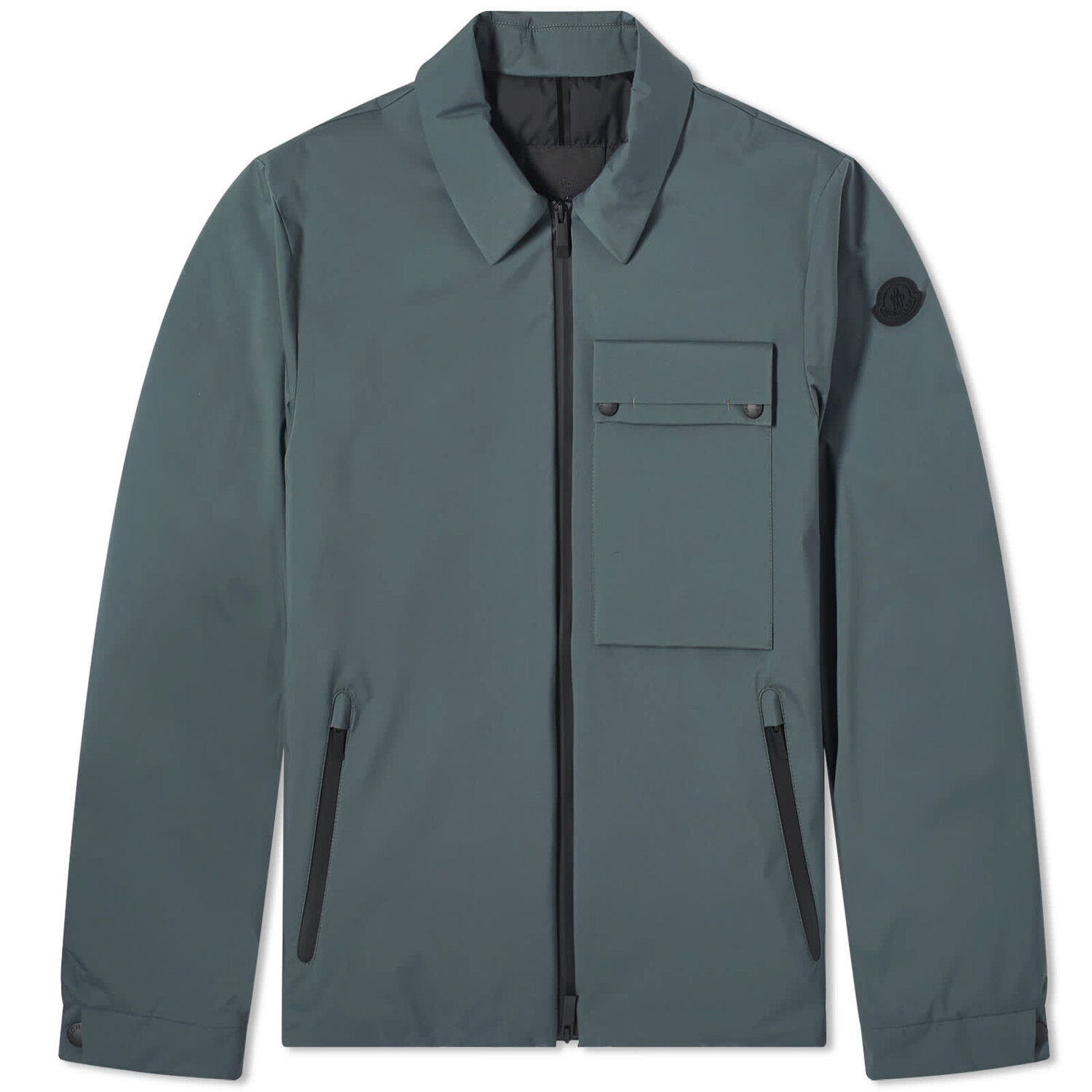 

Рубашка Moncler Tortisse Nylon Overshirt, зеленый