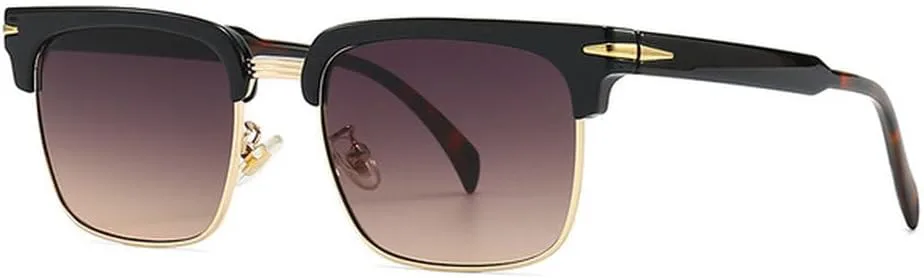 

Мужские солнцезащитные очки в стиле ретро с оправой в виде бровей, классические очки для вождения с защитой от УФ-излучения UV400, SUN1620 Generic, Black Purple