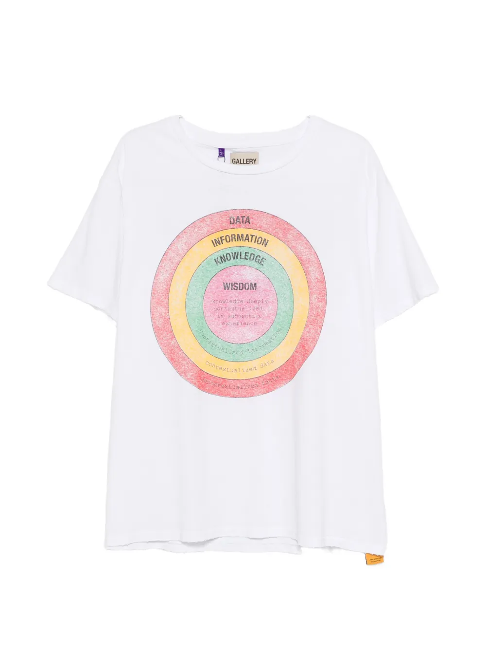 

Футболка с графическим принтом Gallery Dept., белый