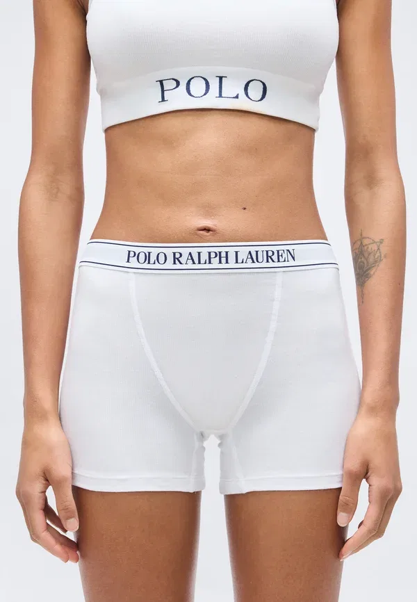 Трусы-шорты 2 шт Polo Ralph Lauren, белый/темно-синий — фото 4