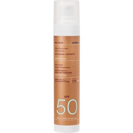 

Солнцезащитный крем для лица Korres Red Grape SPF50 50 мл