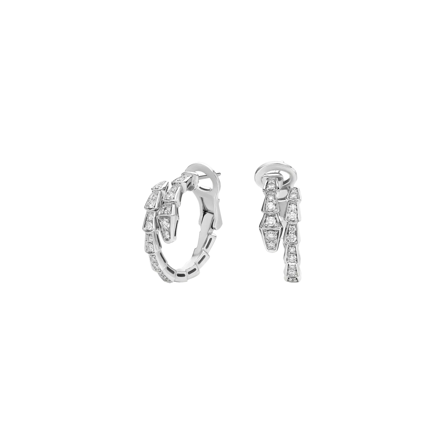 

Серьги serpenti viper из белого золота с паве из бриллиантов BULGARI