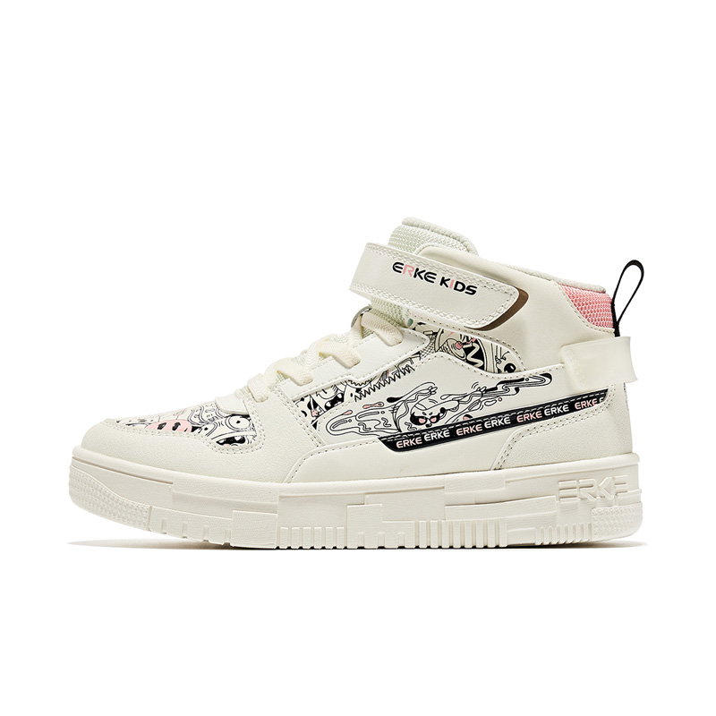

Белые скейтерские кроссовки White Water Red Kids ERKE KIDS, айвори/Water красный