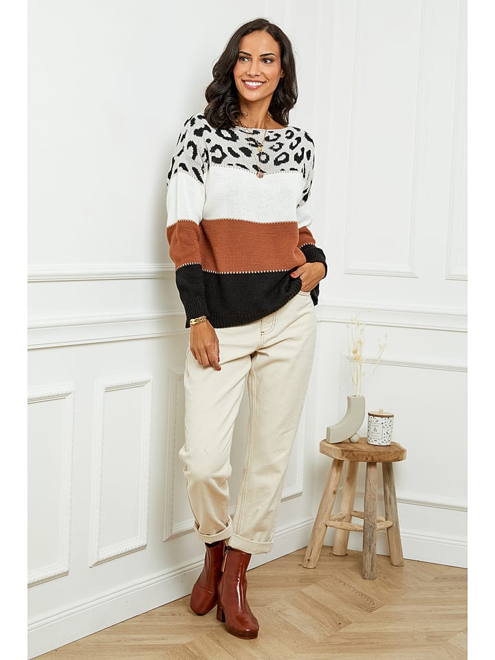 

L'armoire de Suzette Свитер верблюжьего/черного цвета