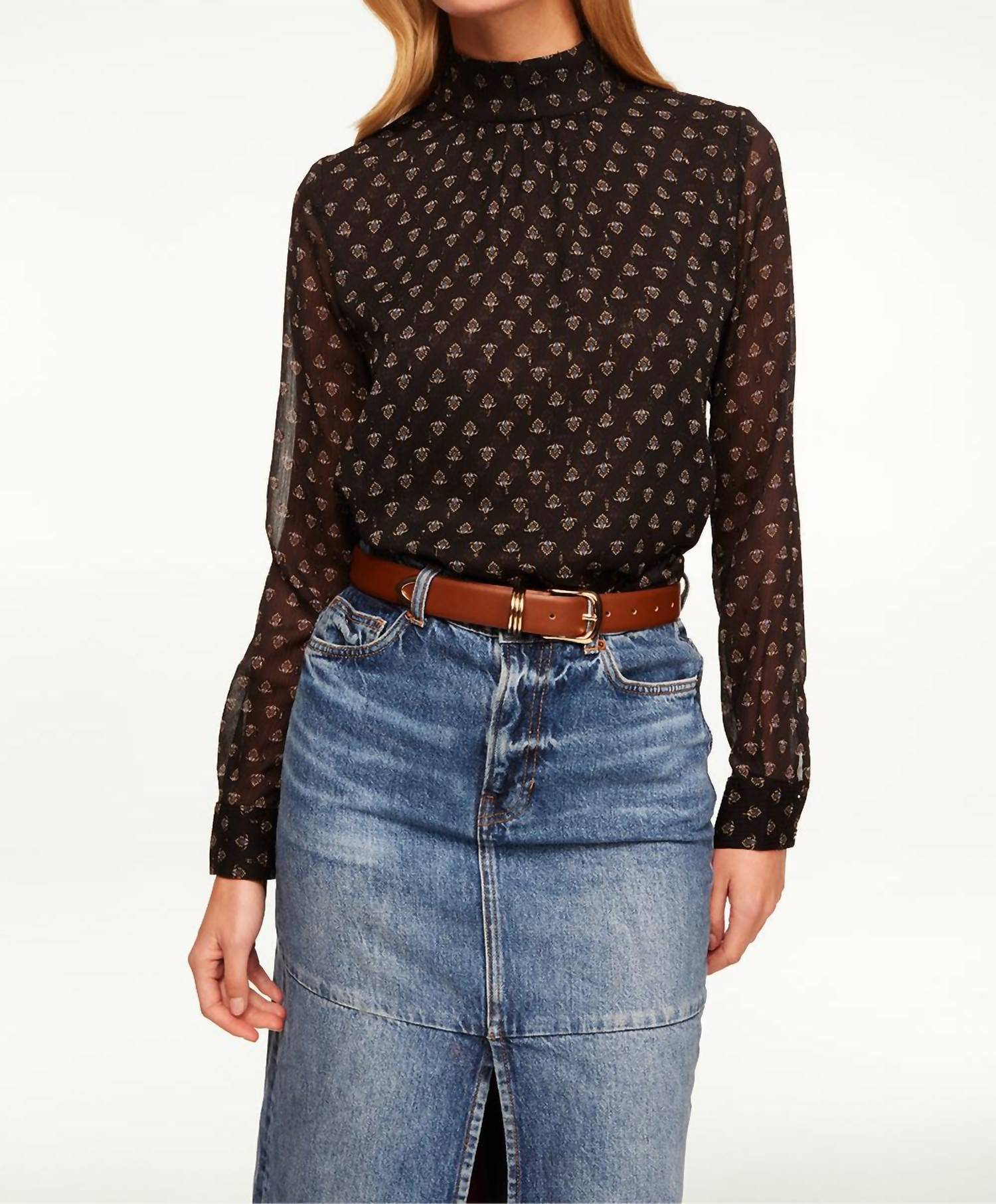

Топ Энни в цвете Black Lapis Eye Misa Los Angeles