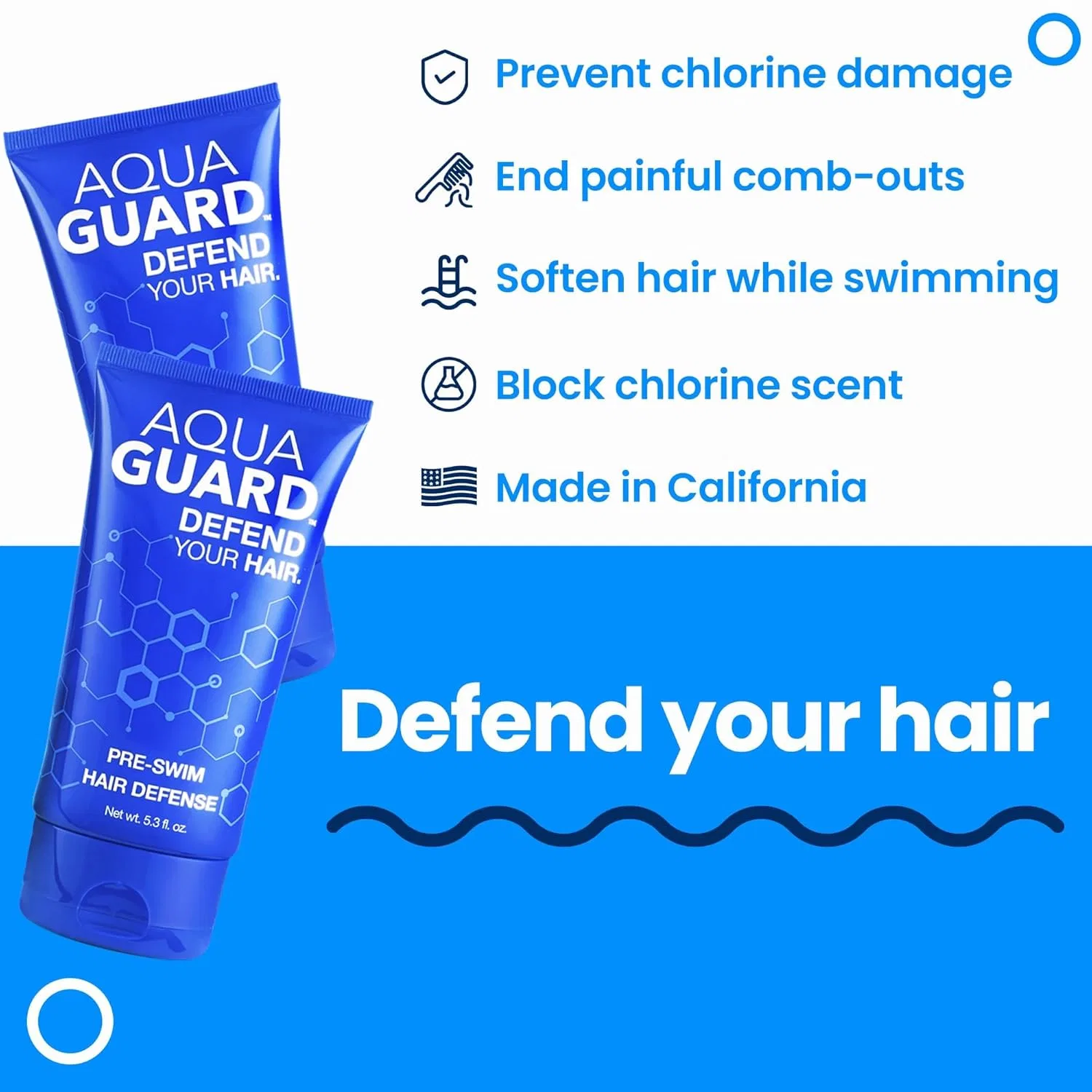 Защита для волос AquaGuard Pre-Swim от хлора, 150 мл (2 шт.) Aqua Guard — фото 2