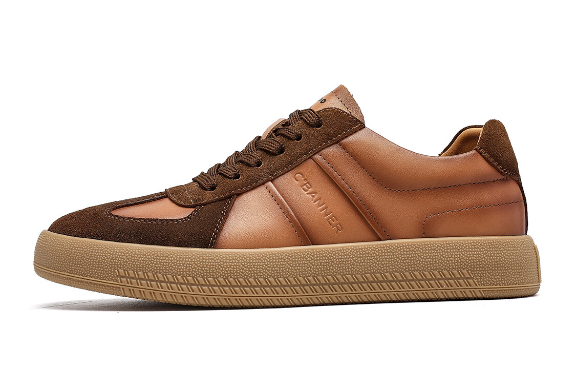 

Кроссовки C°BANNER Skateboarding Shoes Men Low-top Brown, коричневый