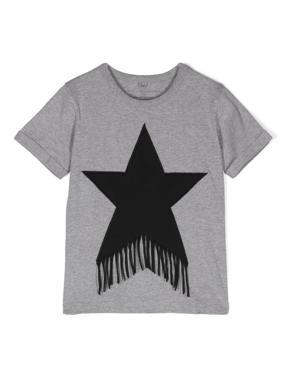 

Футболка Fringed Star Stella McCartney Kids, серый
