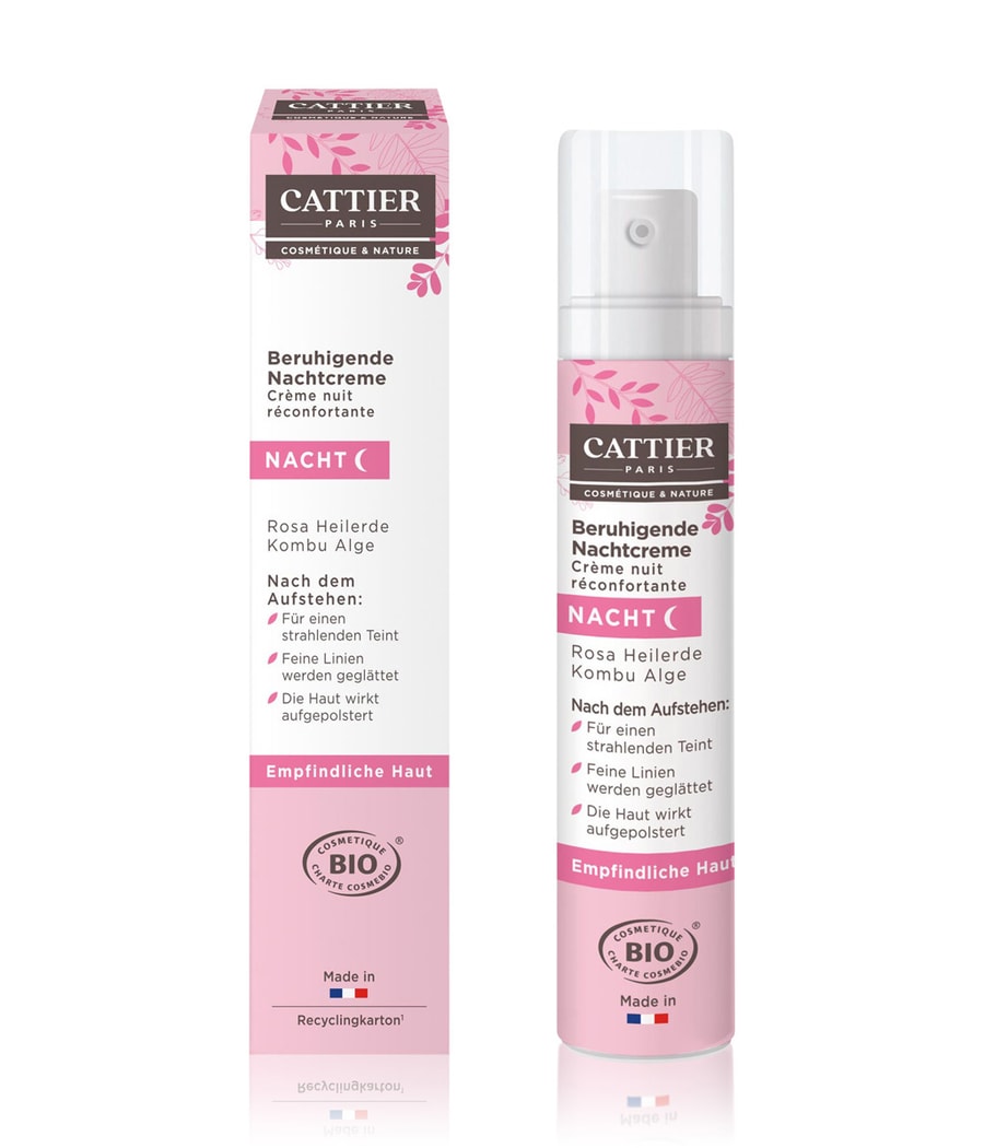 

Ночной крем Cattier Gesichtspflege Rosa Heilerde - Kombu Alge, 50 ml