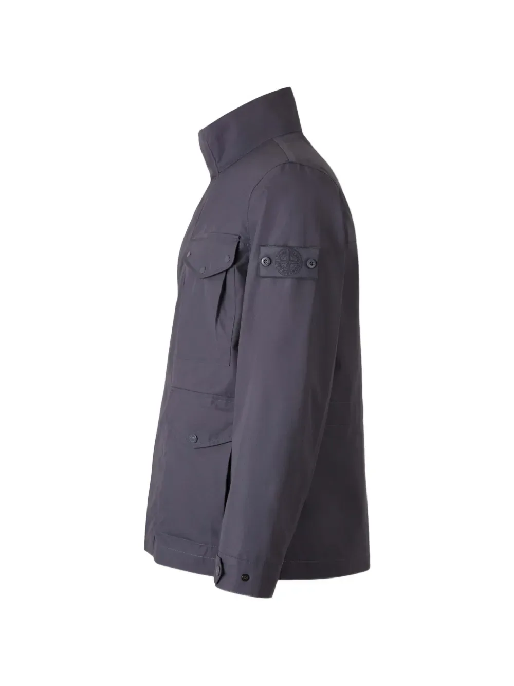Жакет с застежкой на пуговицы и клапанами на карманах Stone Island, синий — фото 3