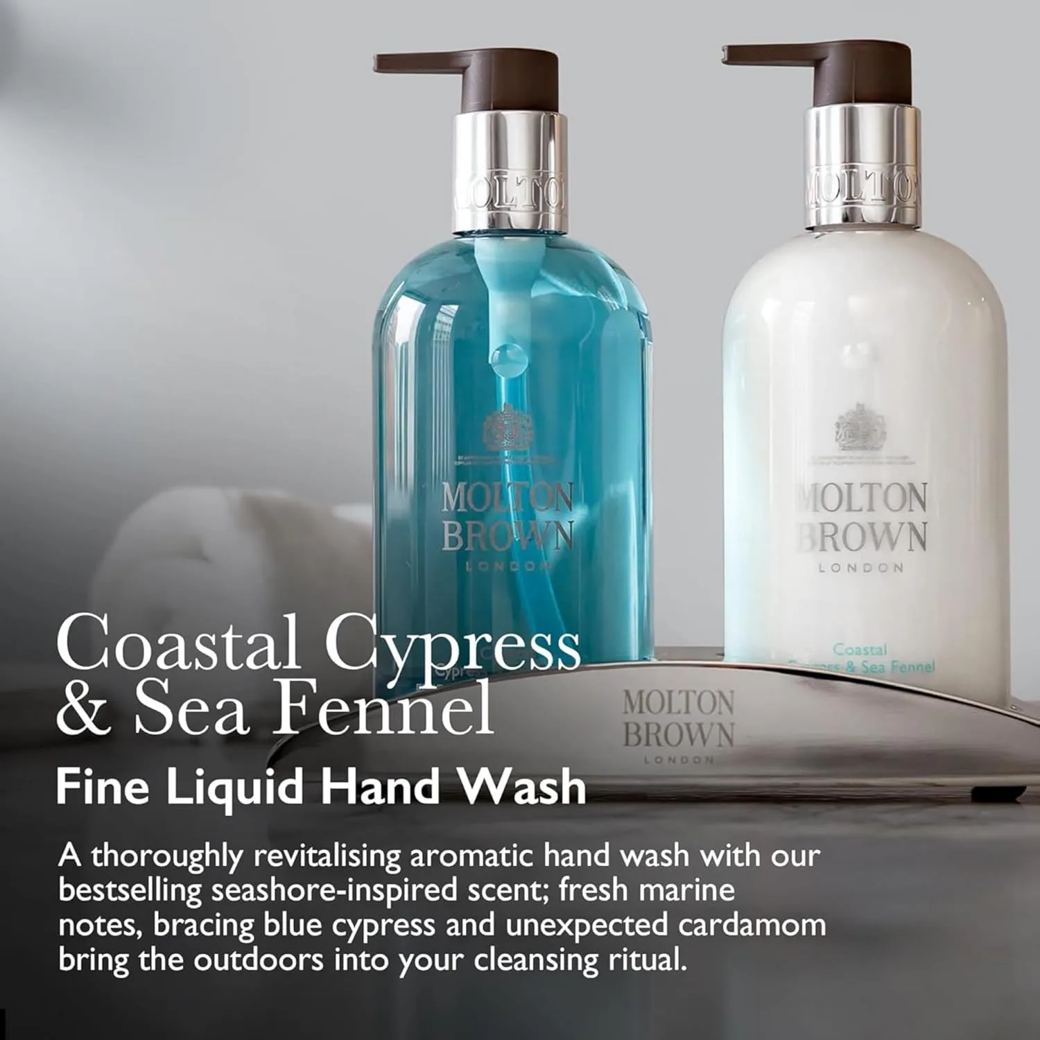 Жидкое мыло для рук Molton Brown Coastal Cypress & Sea Fennel, 10 жидких унций. 296 мл (1 шт.), Multicolor — фото 2