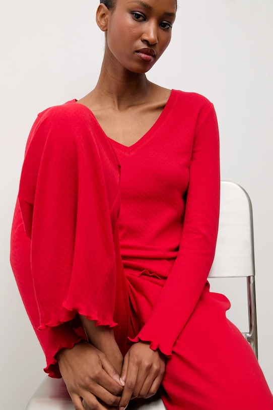 

Хлопковая пижама answear lab Answear.LAB, красный