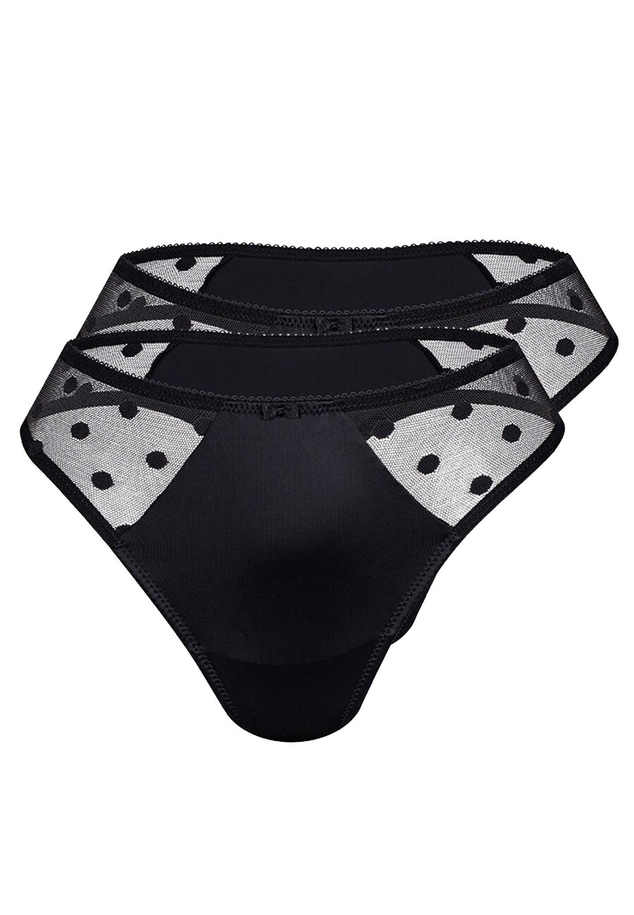 

Стринги sassa Thong DOTTED MESH, черный