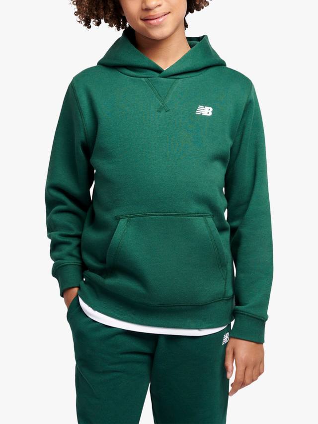 

Детская худи с маленьким логотипом на спине New Balance, Nightwatch Green