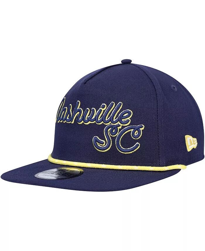 

Мужская темно-синяя регулируемая шляпа Nashville SC Script Golfer New Era, синий