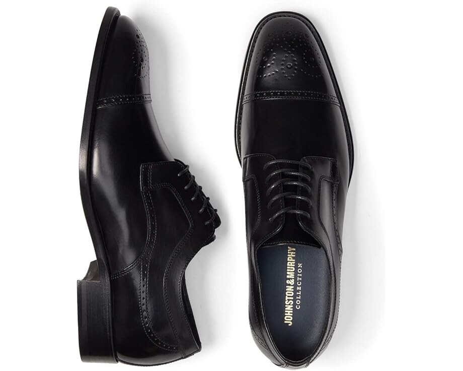 

Оксфорды Johnston & Murphy Collection Ellsworth Cap Toe, черный