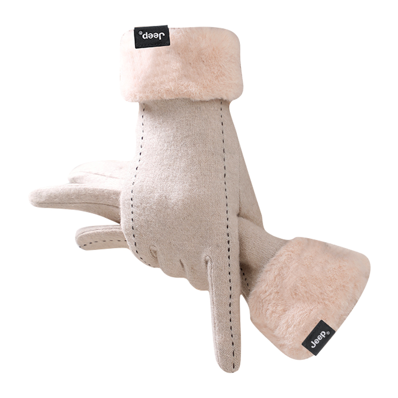 

Вязаные перчатки Women's Jeep, хаки