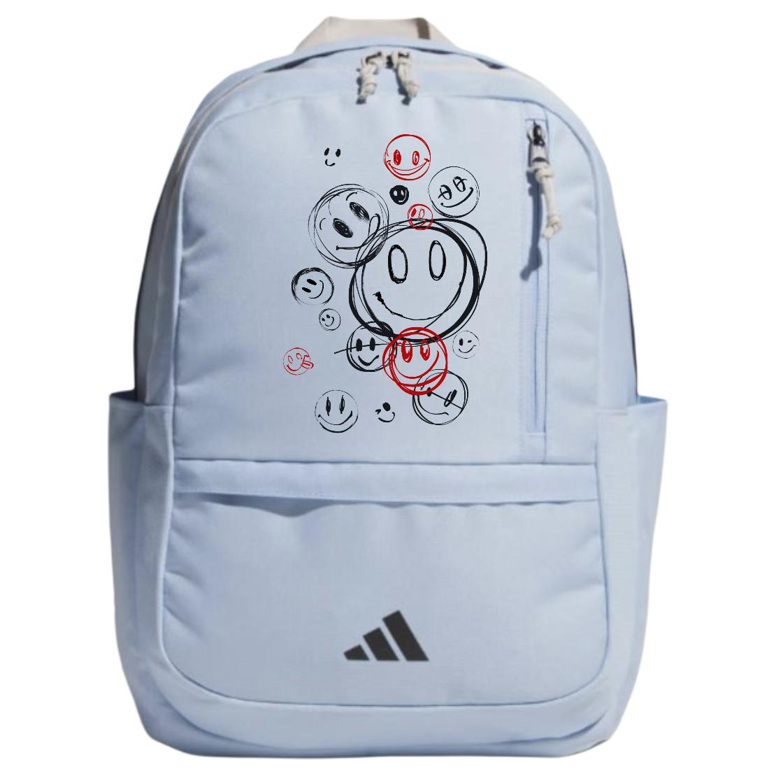 

Adidas Тканевый рюкзак унисекс глянцевый синий, Smiley Face