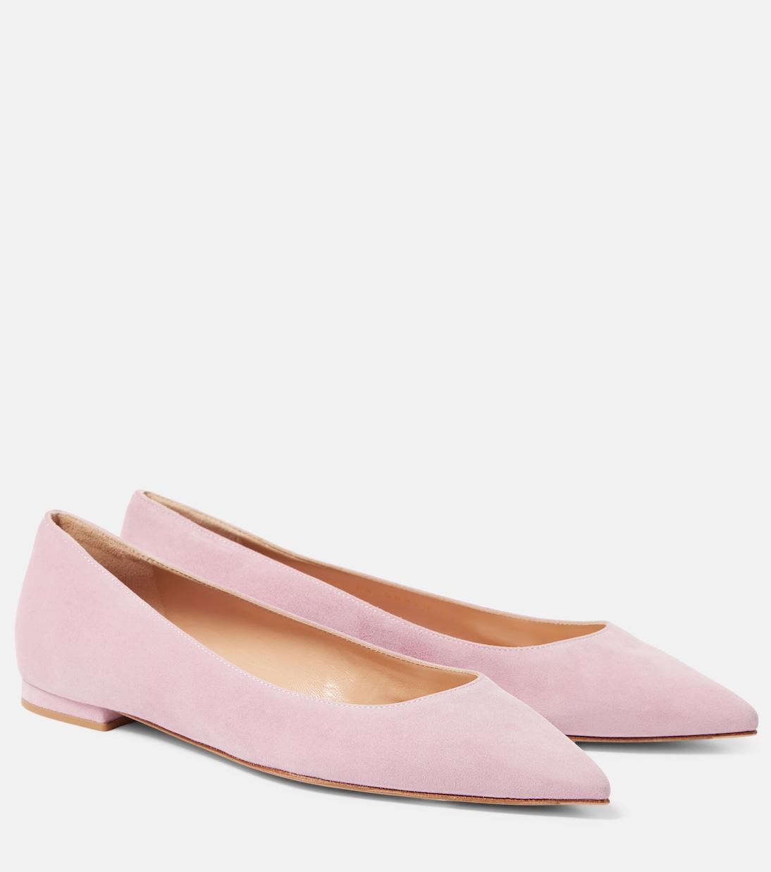 Замшевые балетки Gianvito Flat Gianvito Rossi, Sugar