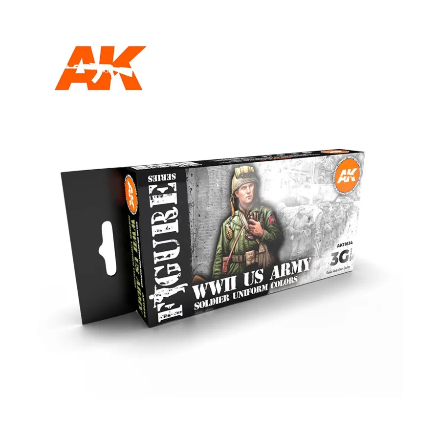 

Цвета солдатской униформы армии США времен Второй мировой войны, 3rd Gen Acrylic Paint Sets