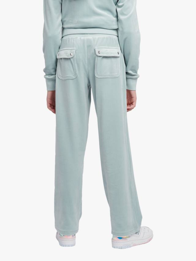 Детские спортивные брюки с пайетками и широкими штанинами Juicy Couture, Gray Mist — фото 3