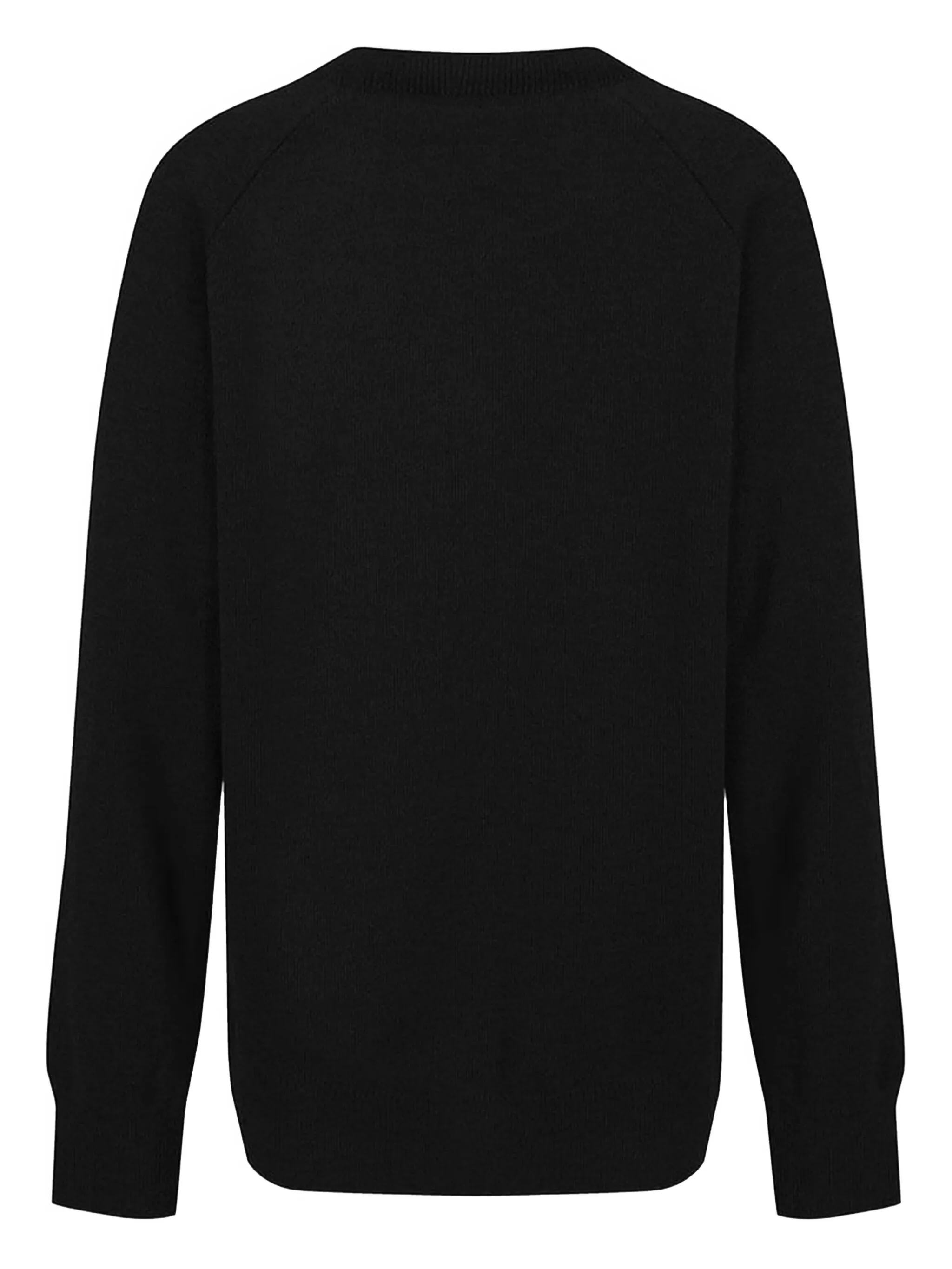 Свитер с V-образным вырезом и рукавами реглан Zeco Schoolwear Kids, черный — фото 2