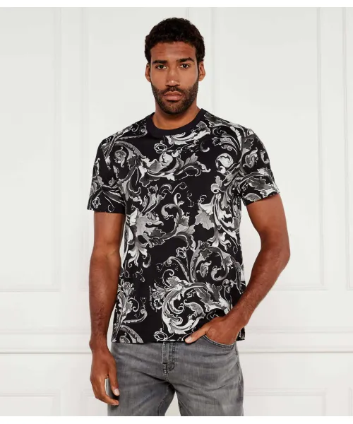 

Футболка Slim fit Versace Jeans Couture, черный