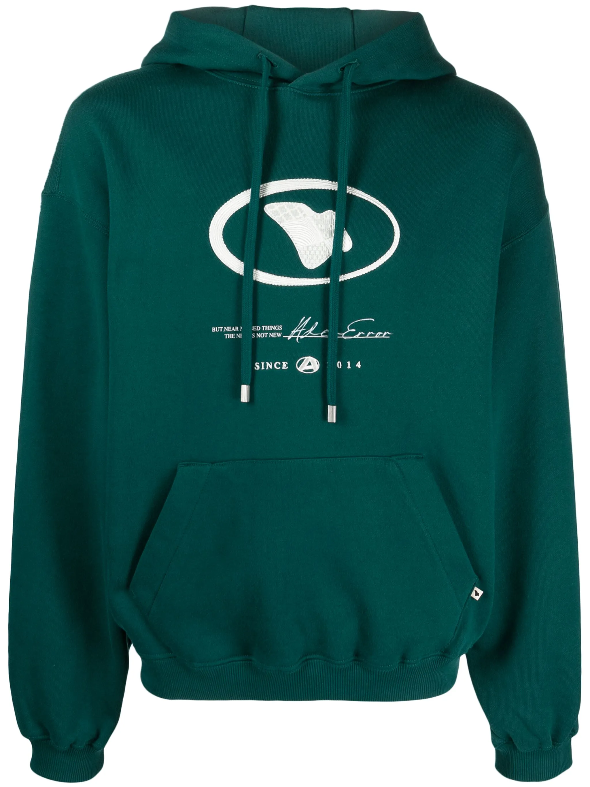 

Худи с логотипом Ader Error, зеленый