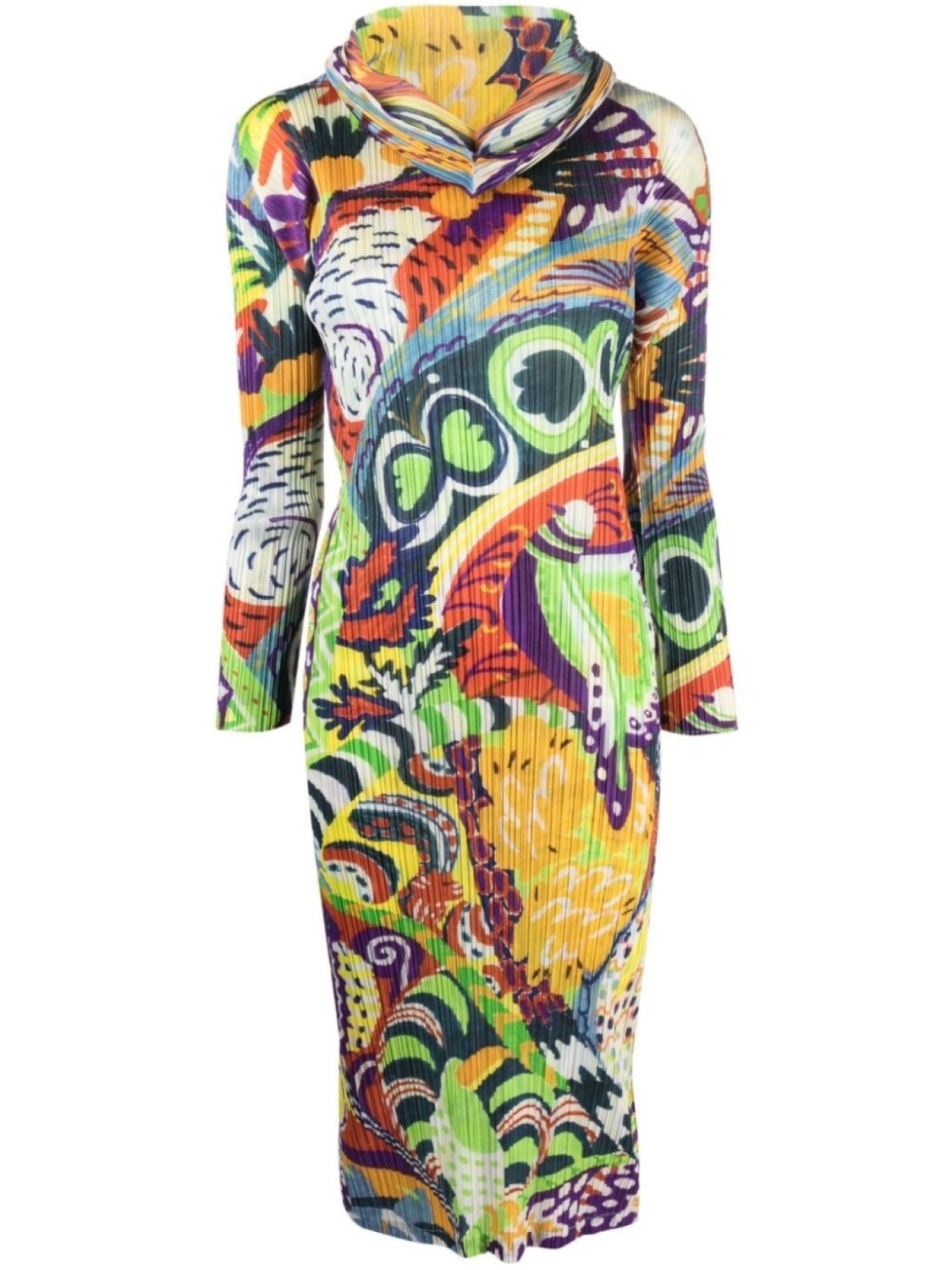 

Pleats Please Issey Miyake Snowrunner plissé midi dress, белый