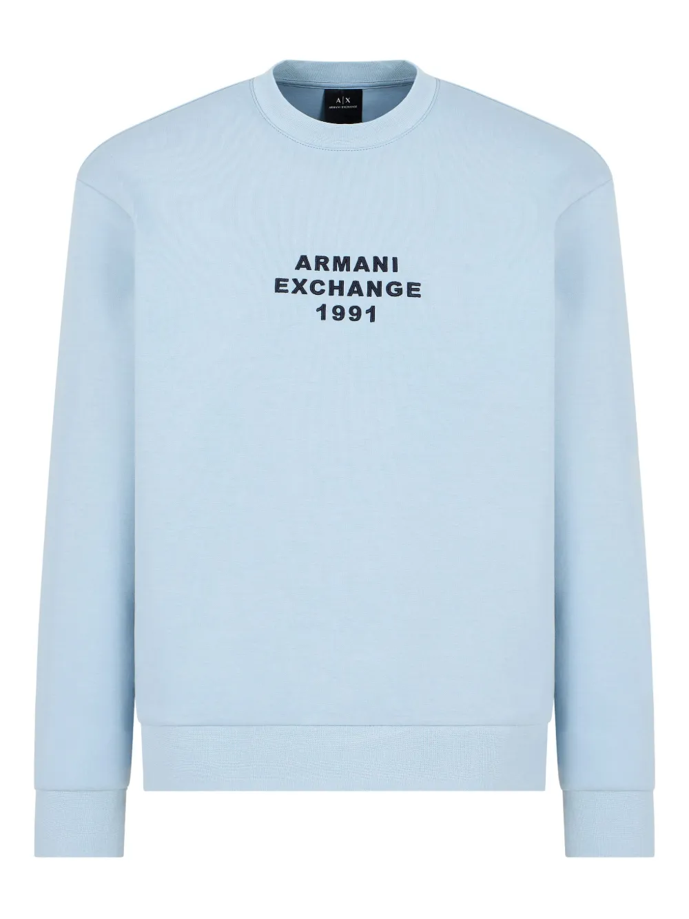 

Толстовка с вышитым логотипом Armani Exchange, синий