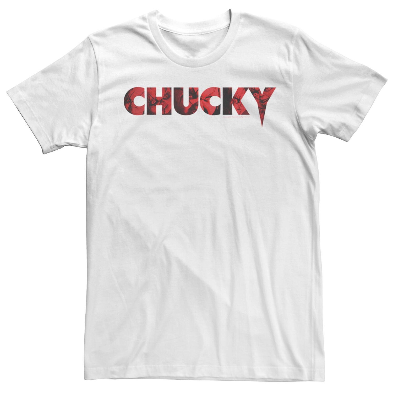 

Мужская футболка Chucky Red Text Good Guys Doll Fill Licensed Character, белый