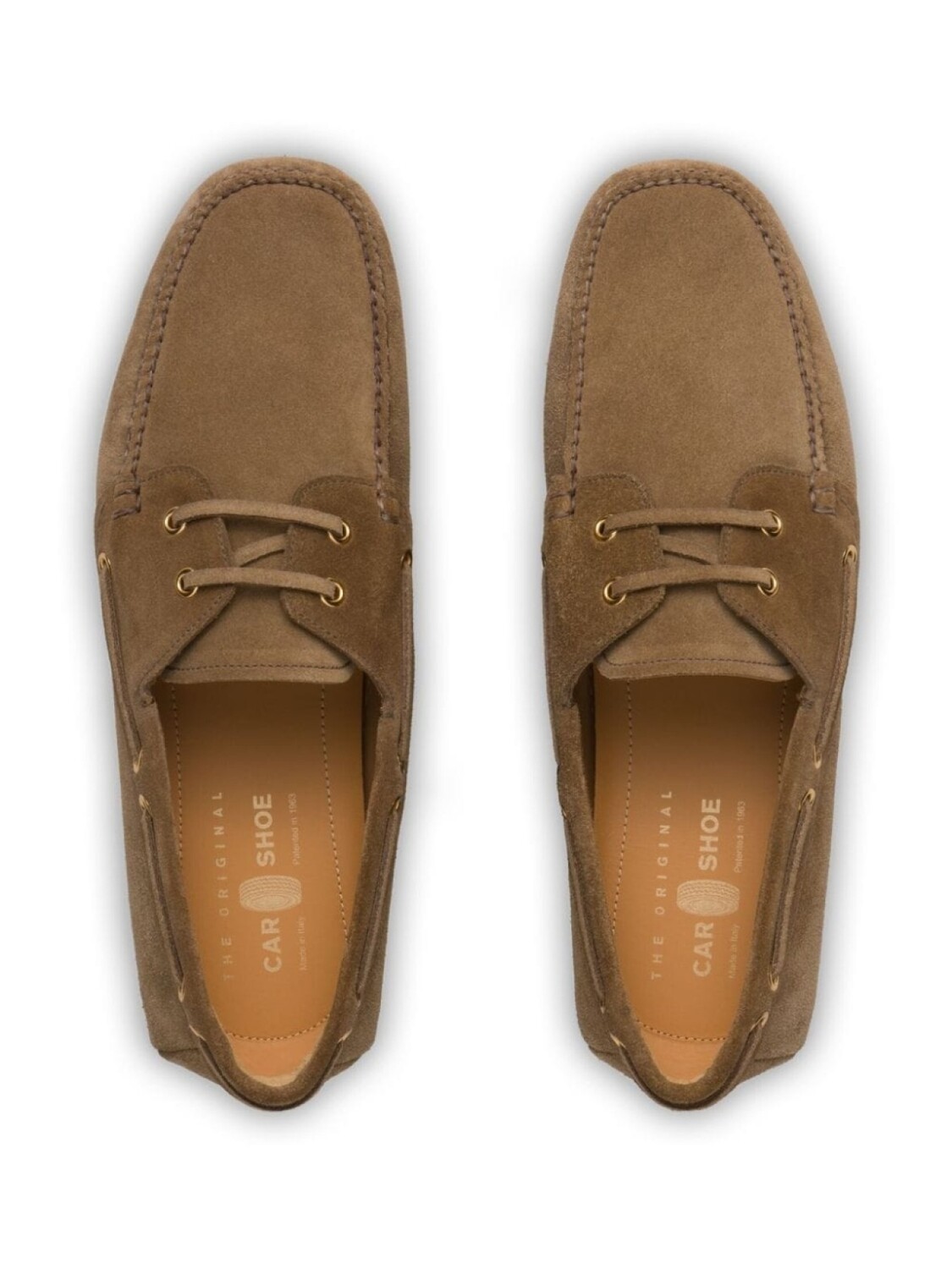 Car Shoe лоферы со шнуровкой, коричневый — фото 4