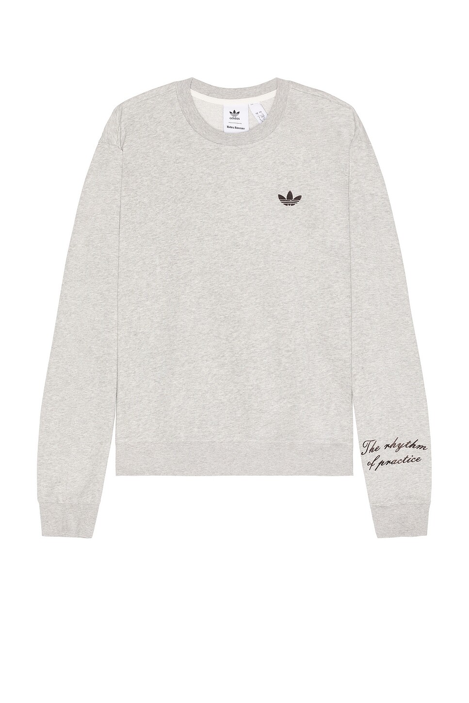 

Футболка с длинными рукавами Adidas By Wales Bonner, цвет Medium Grey Heather