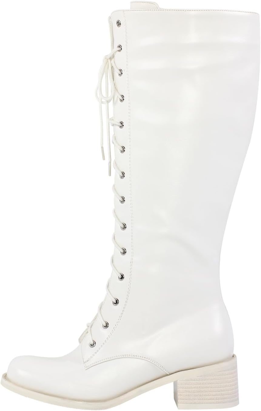 

Ботинки VERISSON с квадратным носком, низким массивным каблуком и молнией, модные ботильоны, белый