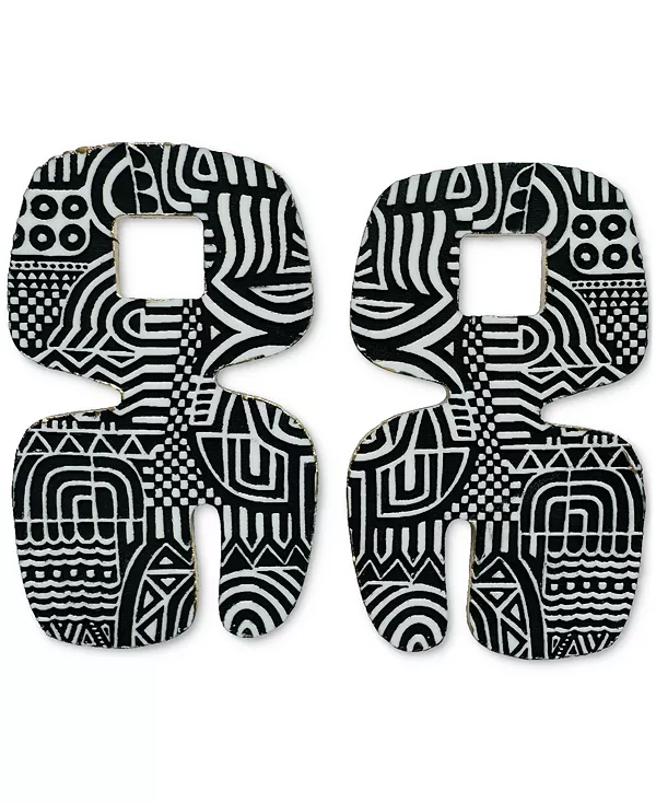 

Геометрические серьги Asha Swanky Designs, black