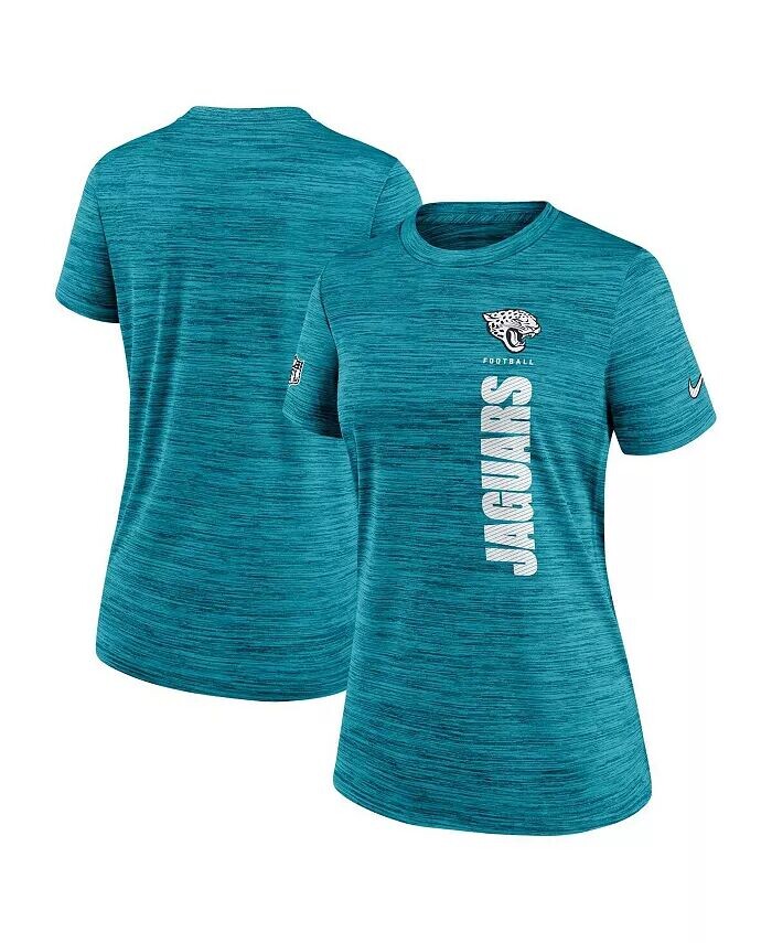 

Женская темно-бирюзовая футболка Jacksonville Jaguars Velocity Performance Nike, синий