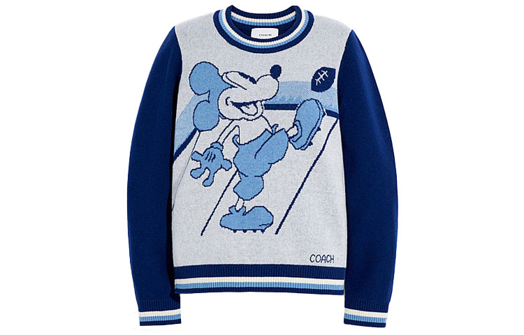 

Свитер унисекс синий COACH