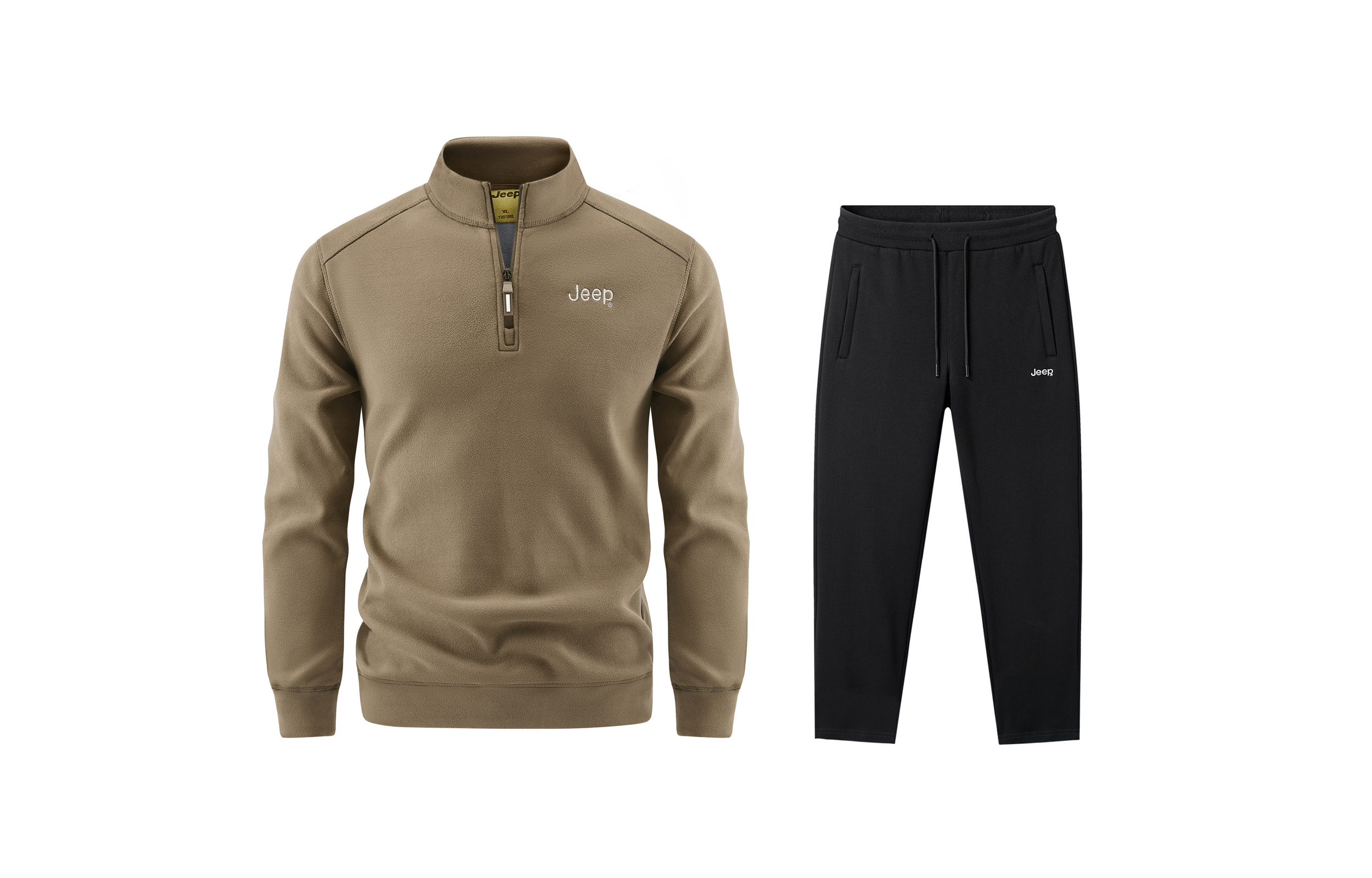 

Свитшот-сет City Casual Collection Unisex Jeep, коричневый+черный fleece-lined casual pants