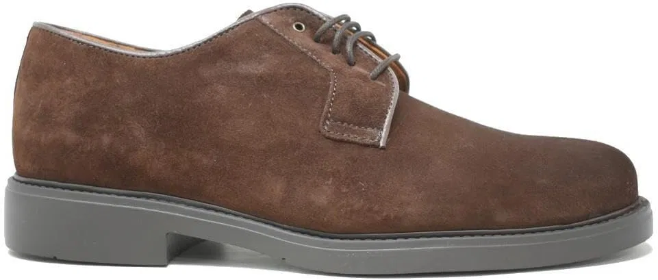 ZAPATONEE Мужские коричневые туфли на шнуровке Angel Sansano 25005
