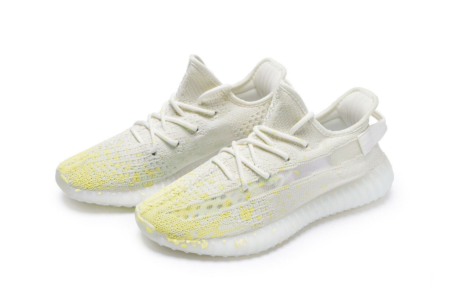 Кроссовки adidas originals Yeezy Boost 350 V2 Lifestyle Shoes Unisex Low-top Yellow, белый/желтый — фото 3