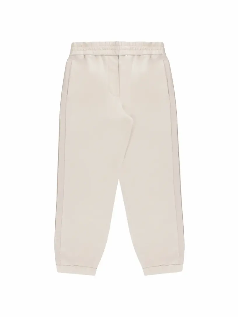 

Хлопковые джоггеры с цепью мониль Brunello Cucinelli, белый