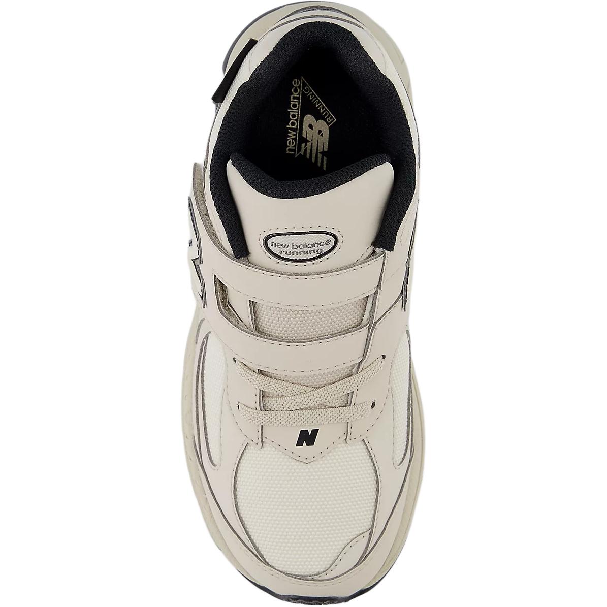 New Balance NB 2002 устойчивые к истиранию низкие детские беговые кроссовки beige black для детей 3-7 лет — фото 4