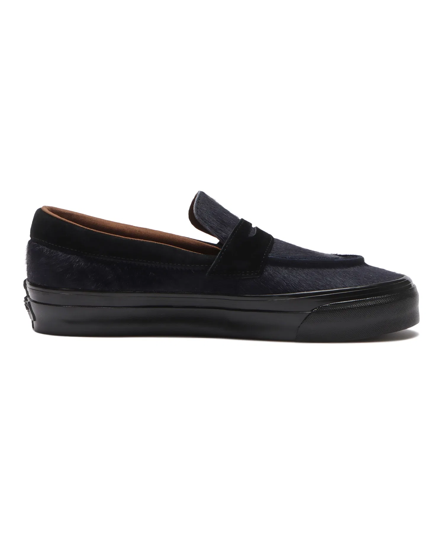 Унисекс кеды из натуральной кожи Premium Loafer 53 VANS синие — фото 3