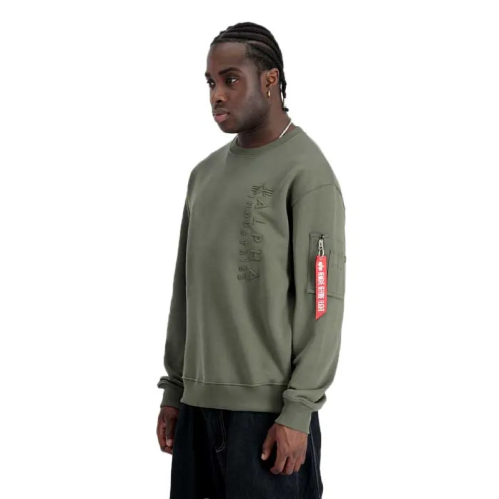 

Толстовка Alpha Industries Emb, зеленый